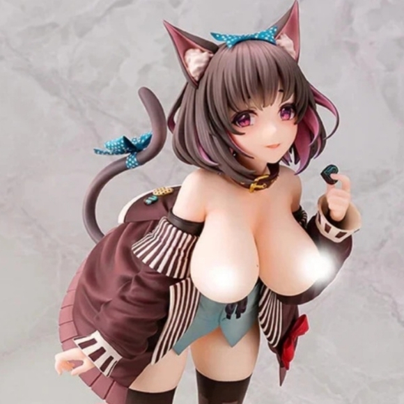 Collectible Sexy Anime Neko Cat Girl Mauve Figure 1/6 Scale Ver 26cm No Box USA - Picture 1 of 10